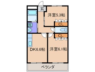 グランドシャト－Ⅱの物件間取画像